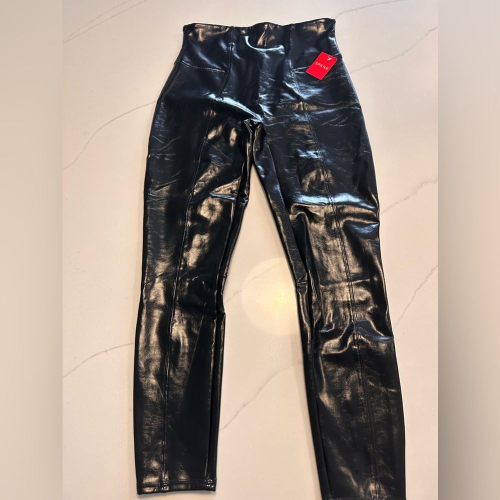 Spanx patent leather pants. Size L. NWT. $65